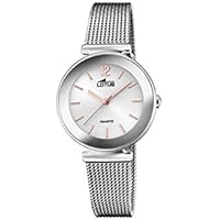 Lotus Reloj Modelo 18434/B de la colección Trendy, Caja de 30,5 mm Plata con Correa de Acero para señora