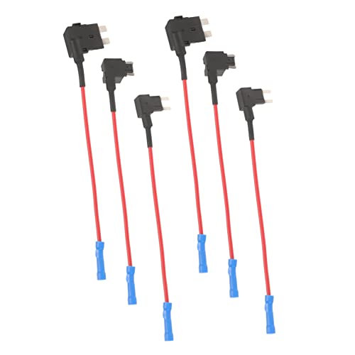 GETAJGHSD 6 Piezas Portafusibles de Línea Soporte de Fusible Mini para Automóviles con Rápidas Protección de Cobre para Coche Camión RV y Barco
