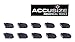 Accusize Industrial Tools GTN-4 PVD Coated Self-Lock Carbide Cut-Off Inserts, 0 Deg, Cutting Stainless Steel, 10 Piece Set, 2403-6005x10