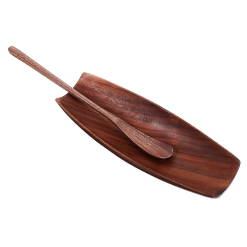JECOMPRIS 1 Set Elegant Walnut Kung Fu Tea Ceremony Accessories Practical Tea Scoop and Spoon and Restaurant Use