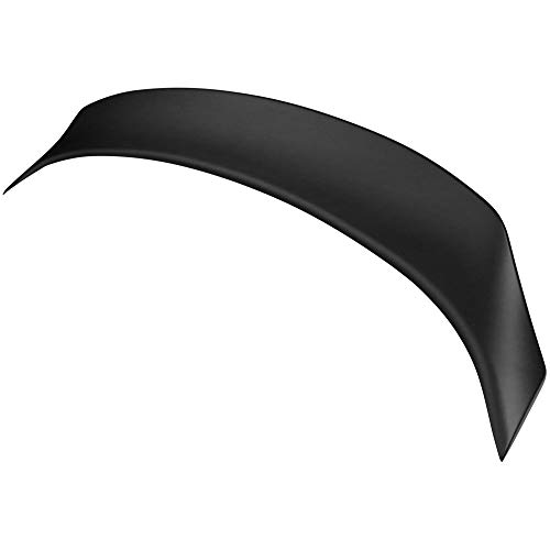 IKON MOTORSPORTS, Trunk Spoiler Compatible with 2014-2020 Lexus IS250 350, Type A Rear Trunk Boot Lid Wing Matte Black