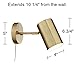 360 Lighting Carla Modern Wall Lamp Polished Brass Gold Metal Plug-in 5