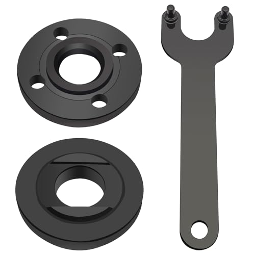 3 Pcs Angle Grinder Nut Angles Grinders Wrench Kit, 5/8-11 Flange Metal Lock Nut, Angle Grinder Replacement Parts, Compatible with 193465-4 Metabo Bosch Ryobi Black Decker 4.5 5 Angle Grinders