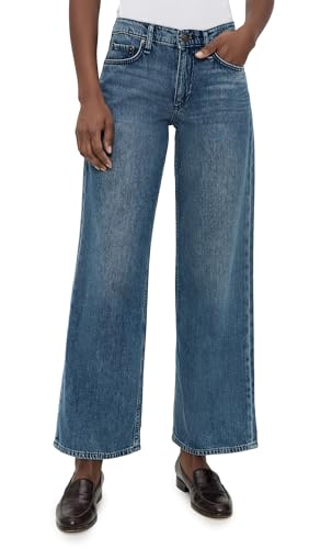 rag & bone Women's Featherweight Cam Ankle Straight Jeans, River, 28