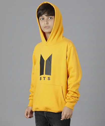 Image of KYDA KIDS Boys Cotton Regular Fit Hooded Neck Hoodies - Sweatshirt with Hoodies Full Sleeves Winter Wear, Long Sleeve Sweatshirts for Boys