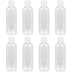 Dispensador De Líquidos Plástico GGISUI 8pcs Botes Viaje Rellenables 100ml Botes Viaje Transparente Travel Kit Pet para Dispensar Líquidos para Viajar Fácilmente