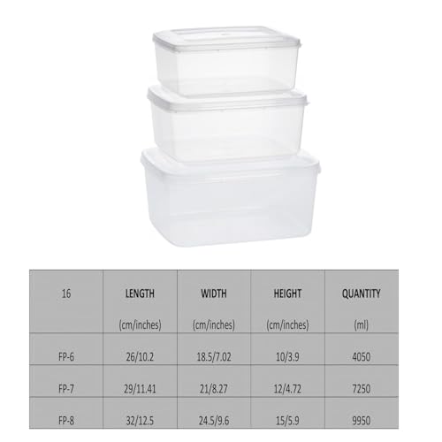 Image of Plastic Storage Boxes -Transparent Containers with Lock System for Clothes, Medicines, Stationery, Cosmetics, and Accessories Set of 3(3.5L,5L,8L)