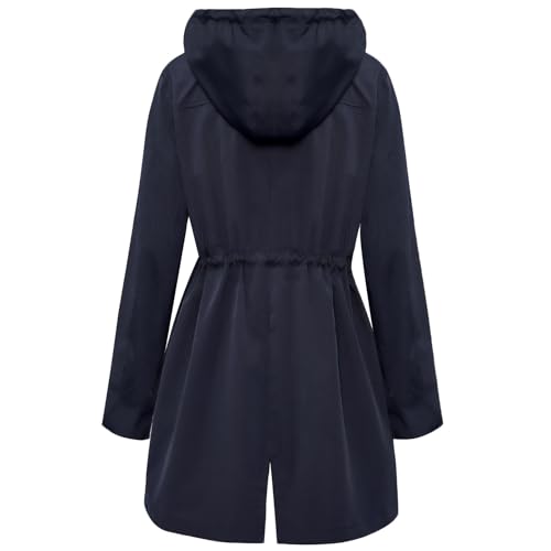 Chaqueta funcional con bolsillos e impermeable para lluvia de mujer 4