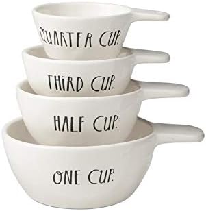 Rae Dunn Stem Print Stoneware Measuring Cups - Set of 4