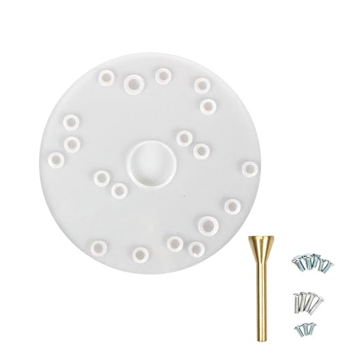 Router Base Plate for Trim Routers, Universal Acrylic Router Baseplate with Centering Pin Screws Guide Trim Woodworking Tool for Trim Routers Woodworking