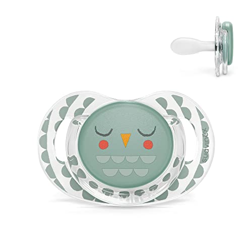 Suavinex, Chupete para Bebés de +18 Meses. Chupete con Tetina Fisiológica de Silicona SX Pro. Tetina más Plana y Flexible. Bonhomia, Verde Suavinex, Chupete para Bebés de +18 Meses. Chupete con Tetina Fisiológica de Silicona SX Pro. Tetina más Plana y Flexible. Bonhomia, Verde