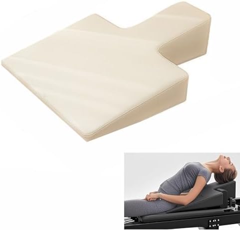 Large Upholstered Pilates Wedge - Workout Cushion for Reformer & Floor Exercises, Non-Slip Yoga Pilates Accessories for Home Gym, Studio or Physical Therapy