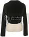 Dreamer P Big Girls' Adorable Long Sleeve Velvet Bolero Jacket Winter Black Size 12