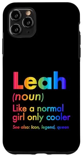 Leah Like A Normal Girl Only Cooler Queen ���O �X�}�z�P�[�X iPhone 11 Pro Max �p
