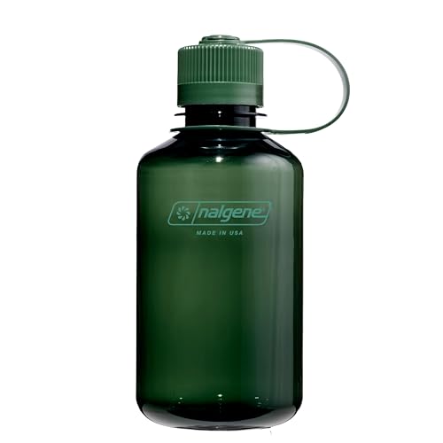 Nalgene Sustain Tritan BPA-Free Water Bottle Made with Material Derived from 50% Plastic Waste, 16 OZ, Narrow Mouth, Jade