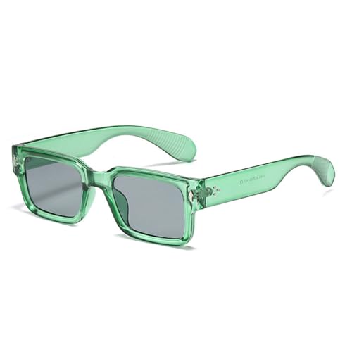 Lunettes de soleil rétro thé vert dégradé pour femmes et hommes tendance