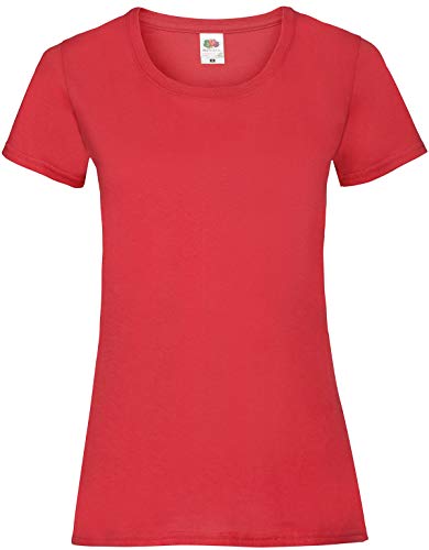 Fruit of the Loom T-Shirt, Farbe:rot, Größe:XL