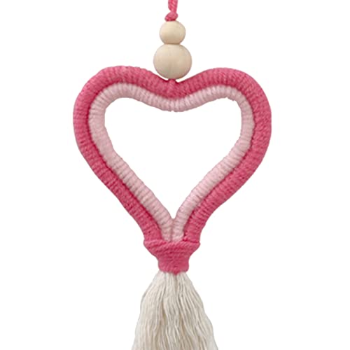 Colorido Macrame ornamento de fibra acrílica parede carro borla pendurado pingente decoração patchwo