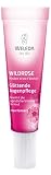 WELEDA Wildrose Glättende Augenpflege, Naturkosmetik Augencreme gegen Falten, Augenringe und Hautalterung im Gesicht für Männer und Frauen (1 x 10 ml)