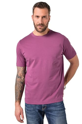 JP 1880 Herren große Größen Übergrößen Menswear L-8XL T-Shirt, Basic, Rundhals, gekämmte Baumwolle helle Beere 5XL 702558541-5XL