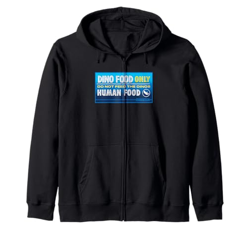 Jurassic World Do Not Feed The Dinos Sign Zip Hoodie - Ne Craignez Plus le Froid