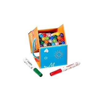 CARIOCA Baby Marker 2+: 24 Pennarelli Super Lavabili Punta Larga Sicuri Anti-Soffocamento in Scatola Rigida, per Bambini