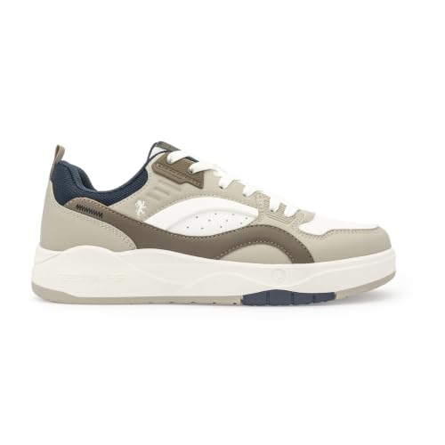 Image of Red Tape Low Cut Sneaker for Men in White Brown | Sneaker | White Brown | 8 UK