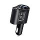 Powice 3 in 1 Adapter Auto Zigarettenanzünder USB Verteiler 12V KFZ Ladegerät, Auto Zigarettenanzünder Verteiler 12V/24V DC 120W mit Dual USB Port für 16 15 14 13 12 11 Samsung S25 S24 GPS Dash Kamera