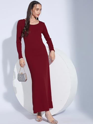 Image of Selvia Western Full Sleeve Long Dress Bodycon for Women