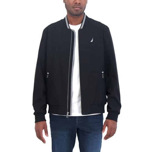 Image of Nautica Men's Lightweight Bomber Jacket - Wind & Water-Resistant, Regular, Big & Tall Sizes
