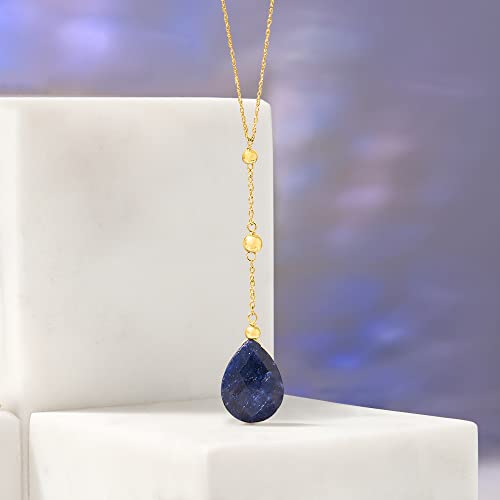 Ross-Simons Precious Gemstone Y-Necklace in 14kt Yellow Gold3