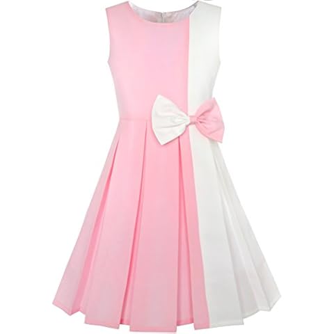 Sunny Fashion KY76 Colour Block Girl's Dress Cover