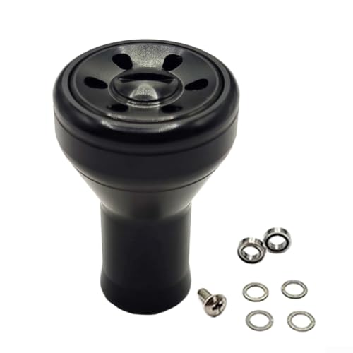 Metal Fishing Reel Handle Knob for Daiwa Baitcasting Reels Ergonomic Grip 39.2mm(black)
