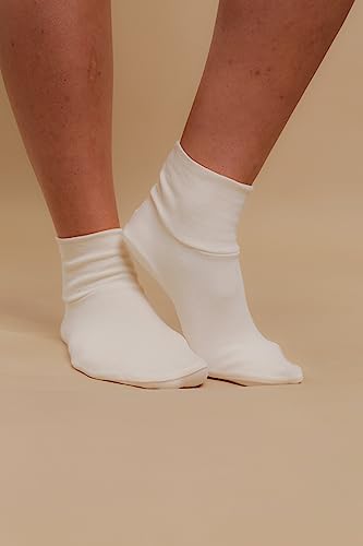 Image of Cottonique Latex-Free Adult Booties made from 100% Organic Cotton (2 pairs /pack)