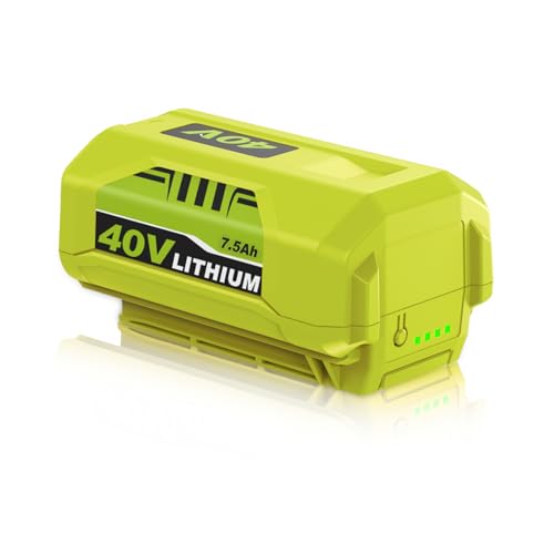 Image of 2Pack 7.5Ah OP4026 Replacement for Ryobi 40V Batteries, Compatible with Ryobi 40V Battery OP4040 OP40404 OP40201 (Green-7.5Amps-1PCS)