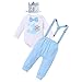 Winter Onederland 1st Birthday Boy Outfit: Cake Smash Suspenders Pants Long Sleeve Bowtie Romper Snowflake One Year Crown Hat Toddler Christmas Themed 1st Birthday Photoshoot Party Supplies Blue 1T