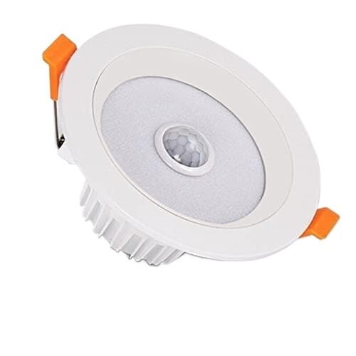 Recessed Ceiling Light With Motion Sensor - 9W 7W 5W 3W PIR Sensor Downlight for Bathroom Kitchen Indoor - Cold White, 10W