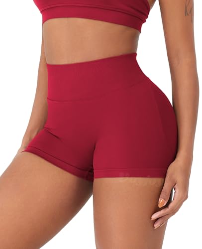 Image of VOYJOY Women Workout Impact Shorts 2.5 inch / 3.6 inch / 4.5 inch / 6 inch Scrunch Butt Booty | Tummy Control, High Waisted, Bike Short, Gentle Compression, for Women
