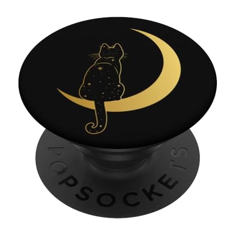 PopSockets Cat and Moon Phone Grip Cover