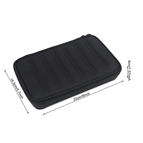 Drfeify Custodia per Armonica, Custodia in Pelle per Armonica in Pelle PU Armonica con Cerniera Borsa per Il Trasporto di Armoniche a 10 ForiCustodie, Cinturini