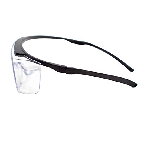 SAFE HANDLER Duarte Premium Over Glasses | ANSI Z87.1, Impact Resistant Polycarbonate Lens, UV400, Anti-Fog & Anti-Scratch (1 Pair)