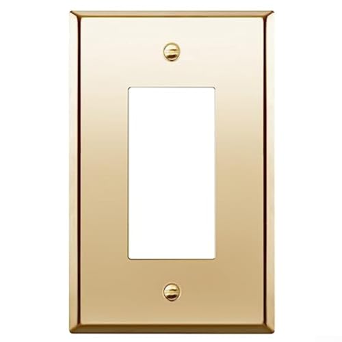 Placa de enchufe latón cepillado para salones y dormitorios modernos 2