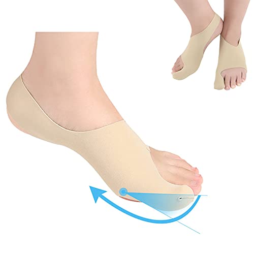 ZJchao 2 Pairs Bunion Splint Bunion Corrector, Bunion Socks for Hallux Valgus Bunion Pain Relief, Corrector Bunion for Sport - Big Toe Straightener(L)