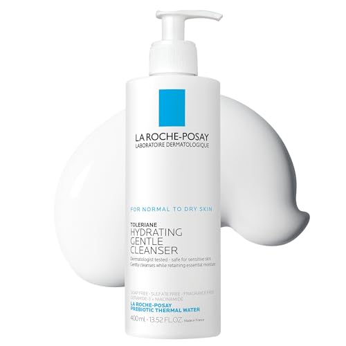 Image of La Roche-Posay Toleriane Hydrating Gentle Face Cleanser | Hydrating Facial Cleanser With Niacinamide + Ceramides | Daily Face Wash For Dry Skin To Normal Skin | Sensitive Skin Tested | Fragrance Free