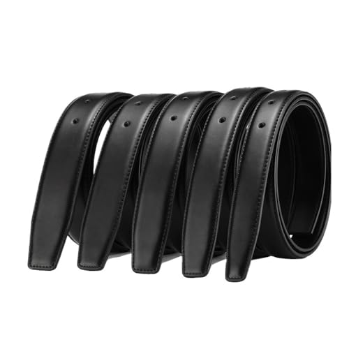 Neioy Correa de cinturón de piel auténtica sin hebilla para hebilla automática, 2,4 cm, 2,8 cm, 3,0 cm, 3,2 cm, 3,5 cm, 3,8 cm de ancho, 3,8 cm, sin agujeros, 120 cm