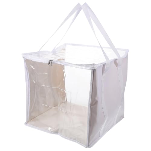 BAZEITFLOW 2 piezas Bolsa Organizadora de Juguetes Grande de PVC Transparente con Cremallera Resistente al Agua Unidades para Guardar Ropa y Juguetes para Viaje y Orden Habitación Infantil