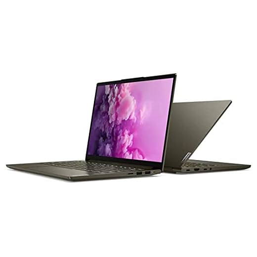 Lenovo IdeaPad Slim 7 Laptop, 14.0" FHD (1920 x 1080) IPS 300 nits, 10th Gen Intel i7-1065G7, Iris Plus Graphics, 12GB DDR4, 512GB SSD PCIe NVMe, Win 10 Home - Moss Black