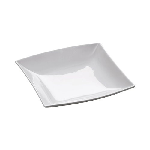 Maxwell & Williams JX250021 East meets West Teller, Suppenteller, Pastateller, eckig tief, 22 cm, in Geschenkbox, Porzellan