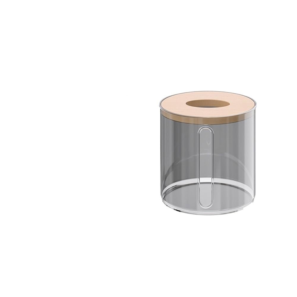 Tissue Box Creative Simplicity Living Room Household Paper Storage Roll Boxes(Gray)