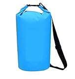 Bolsa Seca Impermeable Bolsa Seca Impermeable de PVC for Exteriores, Almacenamiento Plegable for Buceo al Aire Libre, for Hombre y Mujer, for natación en la Playa, BaRafting Ocean Bag(Blue,30L)